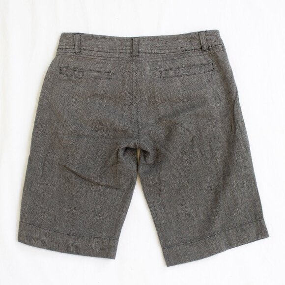 Frenchi Bermuda Shorts - Black and White Chevron - Picture 5 of 5